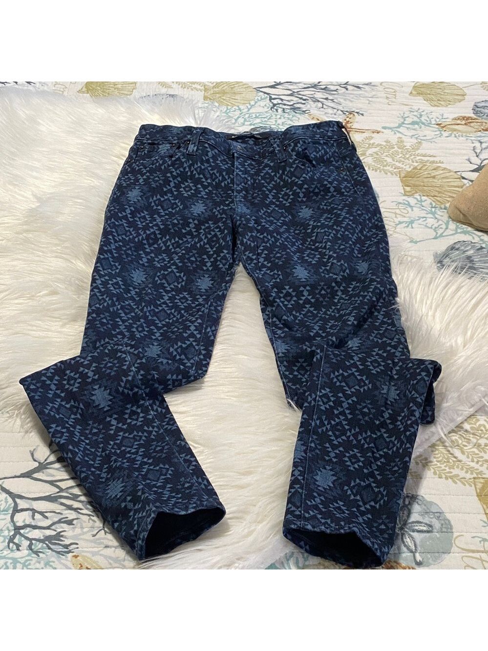 Big Star Geometric Blue Jeans